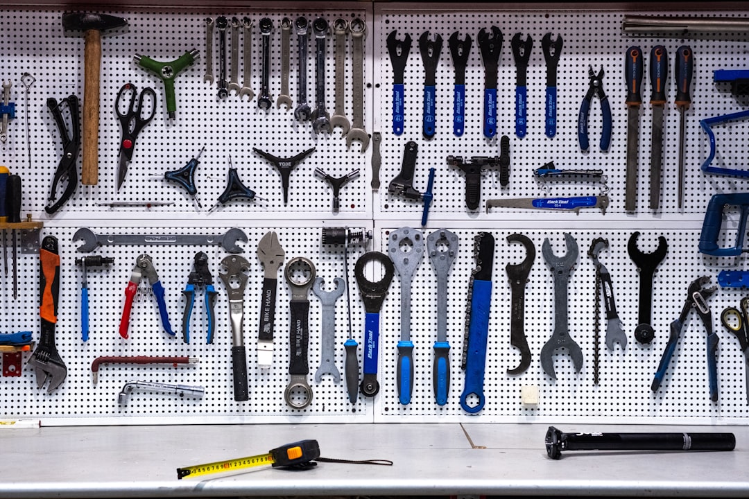 Professional automotive installation tools and equipment showing expert-level car audio and accessory setup